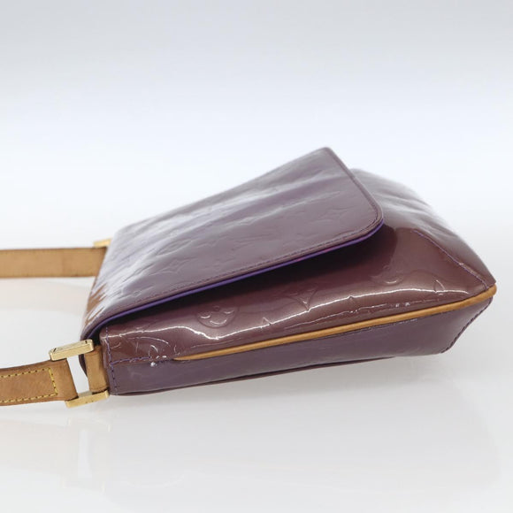 LOUIS VUITTON Monogram Vernis Thompson Street Bag Viole M91095 LV Auth gh1680