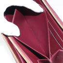 LOUIS VUITTON Monogram Vernis Zippy Wallet Rouge Favist M91536 LV Auth gh1682-21