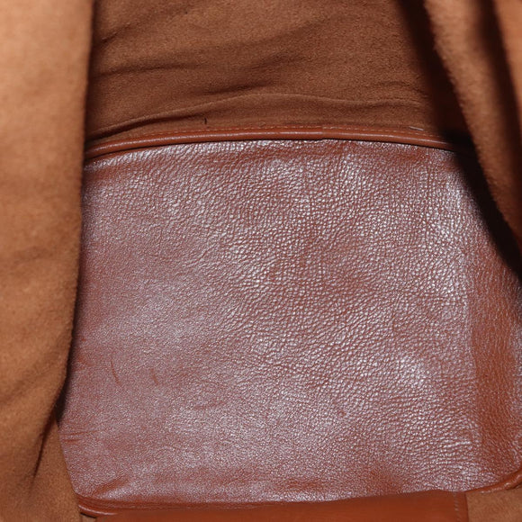 GUCCI Bamboo Body Bag Leather Brown Gold 003 2113 0037 Auth gh1689