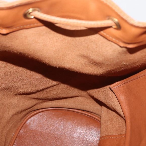 GUCCI Bamboo Body Bag Leather Brown Gold 003 2113 0037 Auth gh1689