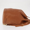 GUCCI Bamboo Body Bag Leather Brown Gold 003 2113 0037 Auth gh1689-3