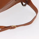 GUCCI Bamboo Body Bag Leather Brown Gold 003 2113 0037 Auth gh1689-7