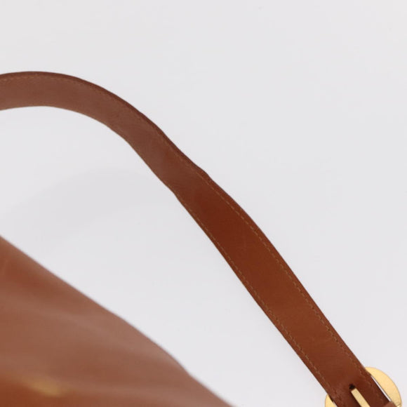 GUCCI Bamboo Body Bag Leather Brown Gold 003 2113 0037 Auth gh1689
