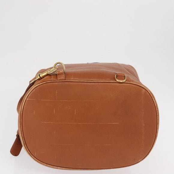 GUCCI Bamboo Body Bag Leather Brown Gold 003 2113 0037 Auth gh1689