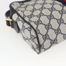 GUCCI GG Supreme Sherry Line Shoulder Bag PVC Navy Gold 42 01 3654 Auth gh1690-13