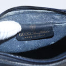 GUCCI GG Supreme Sherry Line Shoulder Bag PVC Navy Gold 42 01 3654 Auth gh1690-15
