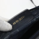 GUCCI GG Supreme Sherry Line Shoulder Bag PVC Navy Gold 42 01 3654 Auth gh1690-20