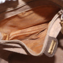 GUCCI GG Supreme Web Sherry Line Bag PVC Beige Gold 001 090 0933 Auth gh1694-21