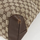 GUCCI GG Canvas Tote Bag Beige Silver 28892 Auth gh1695-12