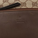 GUCCI GG Canvas Tote Bag Beige Silver 28892 Auth gh1695-14