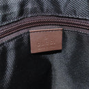 GUCCI GG Canvas Tote Bag Beige Silver 28892 Auth gh1695-16