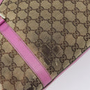 GUCCI GG Canvas Abbey Tote Bag Beige Gold 141470 Auth gh1707-14