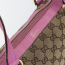 GUCCI GG Canvas Abbey Tote Bag Beige Gold 141470 Auth gh1707-15