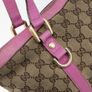 GUCCI GG Canvas Abbey Tote Bag Beige Gold 141470 Auth gh1707-16