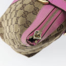 GUCCI GG Canvas Abbey Tote Bag Beige Gold 141470 Auth gh1707-17