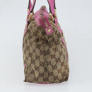 GUCCI GG Canvas Abbey Tote Bag Beige Gold 141470 Auth gh1707-4