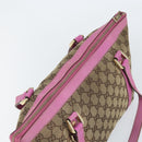 GUCCI GG Canvas Abbey Tote Bag Beige Gold 141470 Auth gh1707-6