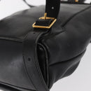 GUCCI Bamboo Backpack Leather Black Gold 003 2058 0030 Auth gh1708-9