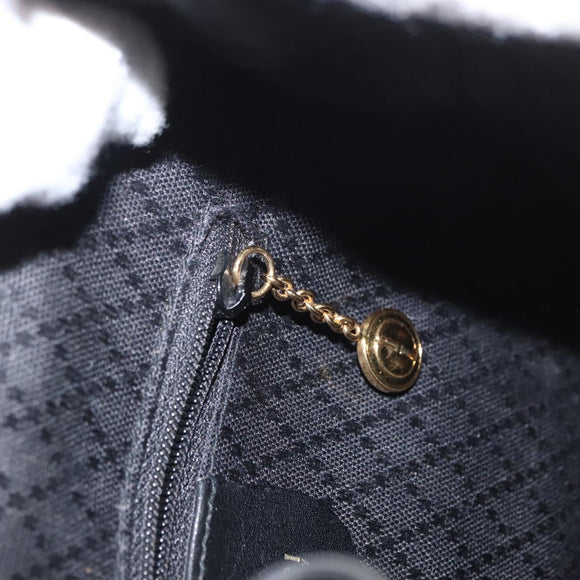 GUCCI Bamboo Backpack Leather Black Gold 003 2058 0030 Auth gh1708