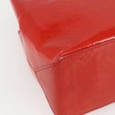 LOUIS VUITTON Monogram Vernis Reade PM Hand Bag Red Rouge M91088 LV Auth gh1711-15