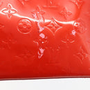LOUIS VUITTON Monogram Vernis Reade PM Hand Bag Red Rouge M91088 LV Auth gh1711-10