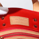 LOUIS VUITTON Monogram Vernis Reade PM Hand Bag Red Rouge M91088 LV Auth gh1711-17