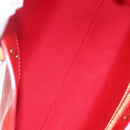LOUIS VUITTON Monogram Vernis Reade PM Hand Bag Red Rouge M91088 LV Auth gh1711-11