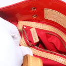 LOUIS VUITTON Monogram Vernis Reade PM Hand Bag Red Rouge M91088 LV Auth gh1711-12