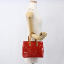 LOUIS VUITTON Monogram Vernis Reade PM Hand Bag Red Rouge M91088 LV Auth gh1711-22