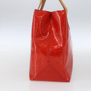 LOUIS VUITTON Monogram Vernis Reade PM Hand Bag Red Rouge M91088 LV Auth gh1711-4