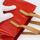 LOUIS VUITTON Monogram Vernis Reade PM Hand Bag Red Rouge M91088 LV Auth gh1711-6