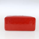 LOUIS VUITTON Monogram Vernis Reade PM Hand Bag Red Rouge M91088 LV Auth gh1711-5