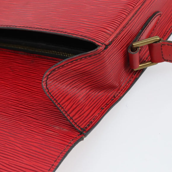 LOUIS VUITTON Epi Saint Cloud GM Shoulder Bag Red M52197 LV Auth gh1713