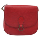 LOUIS VUITTON Epi Saint Cloud GM Shoulder Bag Red M52197 LV Auth gh1713-13