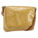 LOUIS VUITTON Monogram Vernis Thompson Street Bag Beige M91301 LV Auth gh1715-1