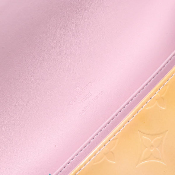 LOUIS VUITTON Vernis Thompson Street Bag Marshmallow Pink M91070 LV Auth gh1717