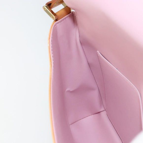 LOUIS VUITTON Vernis Thompson Street Bag Marshmallow Pink M91070 LV Auth gh1717