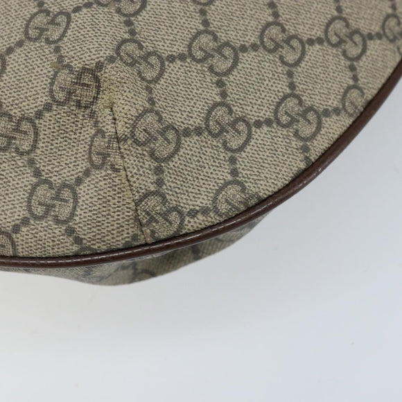 GUCCI GG Supreme GG Marmont Ophidia Shoulder Bag PVC Beige Gold Auth gh1719