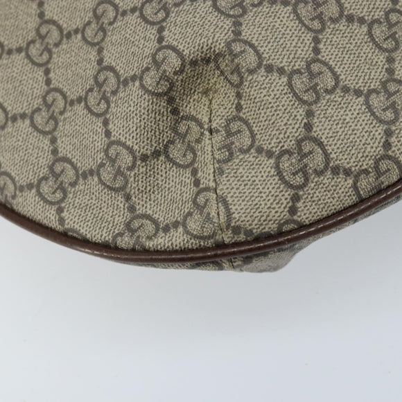 GUCCI GG Supreme GG Marmont Ophidia Shoulder Bag PVC Beige Gold Auth gh1719
