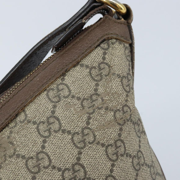 GUCCI GG Supreme GG Marmont Ophidia Shoulder Bag PVC Beige Gold Auth gh1719