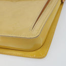 LOUIS VUITTON Monogram Vernis Motto Accessory Pouch Beige M91136 LV Auth gh1726-14