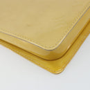 LOUIS VUITTON Monogram Vernis Motto Accessory Pouch Beige M91136 LV Auth gh1726-17