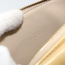 LOUIS VUITTON Monogram Vernis Motto Accessory Pouch Beige M91136 LV Auth gh1726-18