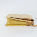 LOUIS VUITTON Monogram Vernis Motto Accessory Pouch Beige M91136 LV Auth gh1726-3
