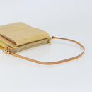 LOUIS VUITTON Monogram Vernis Motto Accessory Pouch Beige M91136 LV Auth gh1726-7