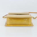 LOUIS VUITTON Monogram Vernis Motto Accessory Pouch Beige M91136 LV Auth gh1726-5
