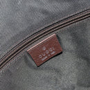 GUCCI GG Canvas Web Sherry Line Tote Bag Beige Silver 131233 Auth gh1729-16