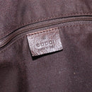 GUCCI GG Canvas Web Sherry Line Tote Bag Beige Silver 145758 Auth gh1731-14