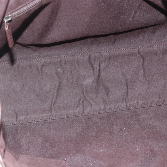 GUCCI GG Canvas Web Sherry Line Tote Bag Beige Silver 145758 Auth gh1731