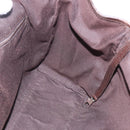 GUCCI GG Canvas Web Sherry Line Tote Bag Beige Silver 145758 Auth gh1731-17